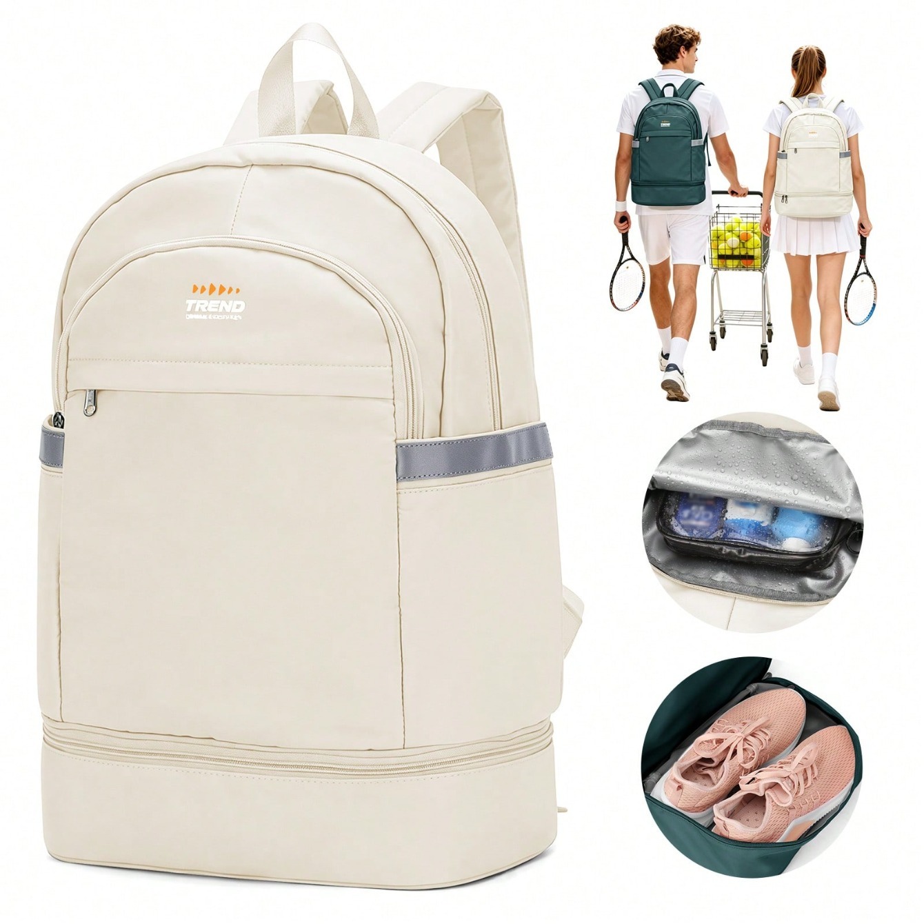 Badminton Shoes - Sac à dos décontracté pour femme,