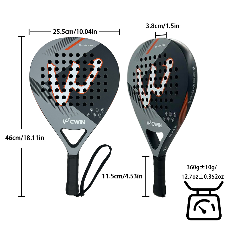 Raquette de padel CWIN BLAZE 3 - Badminton Racket Carbon avis et prix