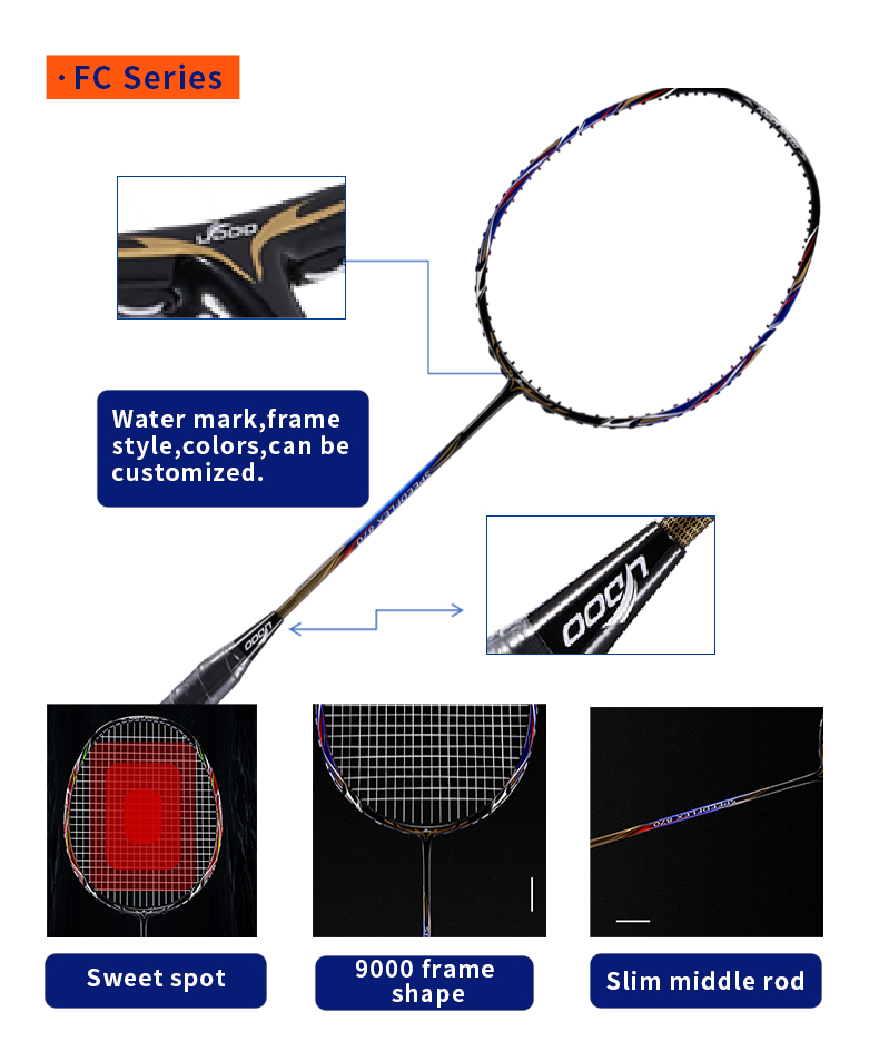 Raquette de badminton en fibre - Badminton Grip avis et prix